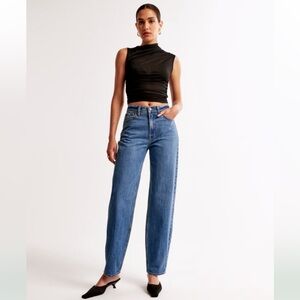 NWT Abercrombie & Fitch Women's High Rise Taper Curve Love size 25